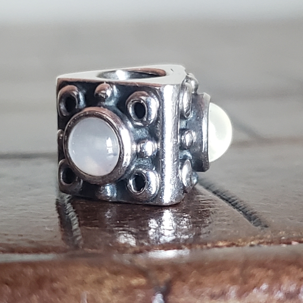 Pandora Moonstone Triangle Charm
